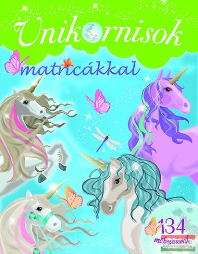 Unikornisok - 134 matricával/zöld