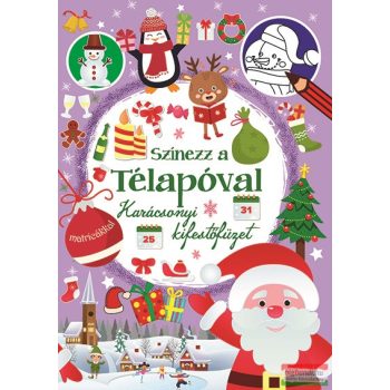   Színezz a Télapóval - Karácsonyi kifestőfüzet matricákkal