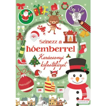   Színezz a hóemberrel - Karácsonyi kifestőfüzet matricákkal