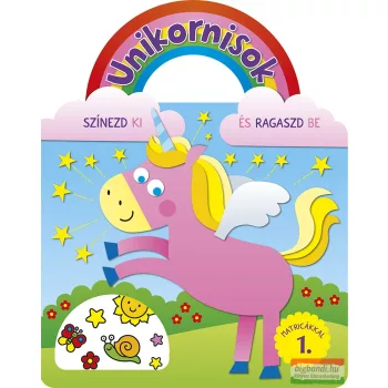 Unikornisok - Színezd ki és ragaszd be matricákkal 1.