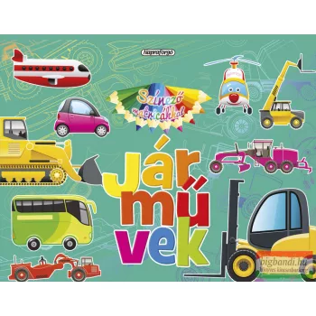 Színező matricákkal - Járművek 