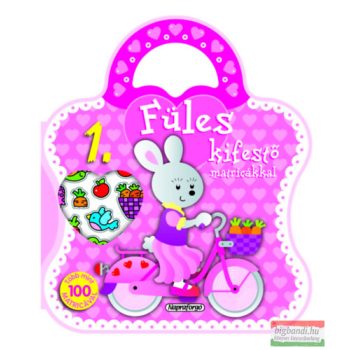   Füles kifestő matricákkal 1. - Bicikli - Több mint 100 db matricával