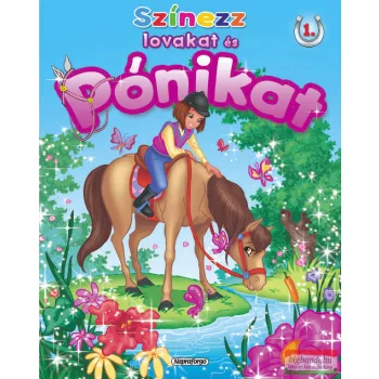 Színezz lovakat és pónikat - 1. (Itatás) 