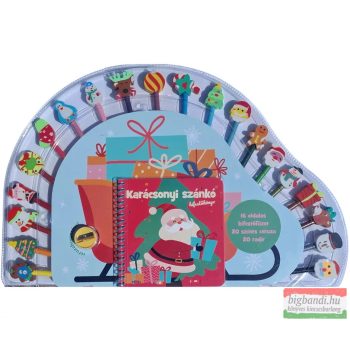 Karácsonyi szánkó kifestőkönyv 