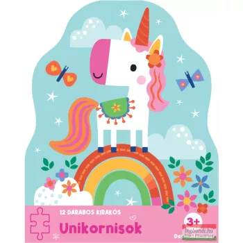 12 darabos kirakós - Unikornisok