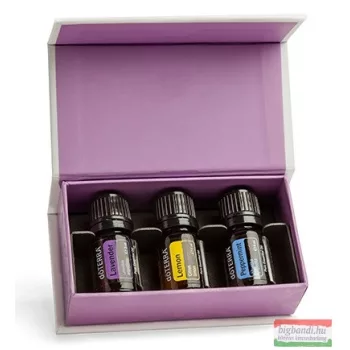   dōTERRA - Introductory Kit - Bemutató csomag angol nyelvű (5ml citrom, levendula és borsmenta) díszdobozban