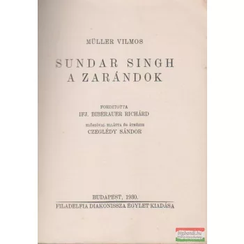 Sundar Singh a zarándok