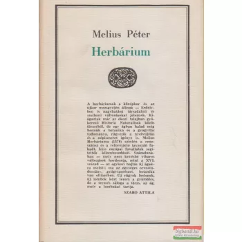 Melius Péter - Herbárium