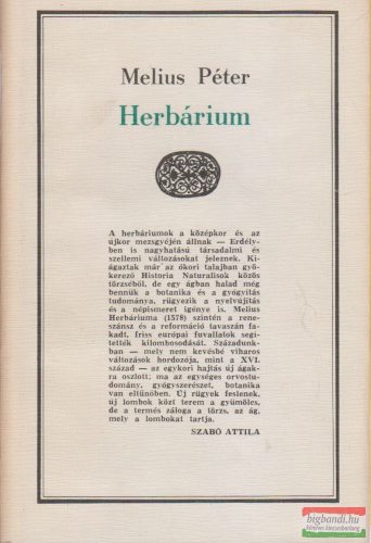 Melius Péter - Herbárium
