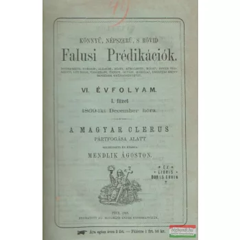 Könnyű, népszerű s rövid Falusi Prédikációk