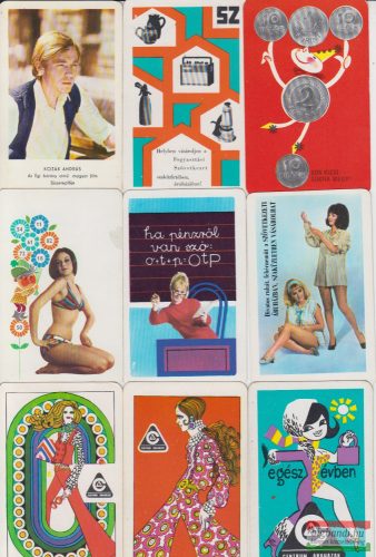Kártyanaptárak - 1971. évi