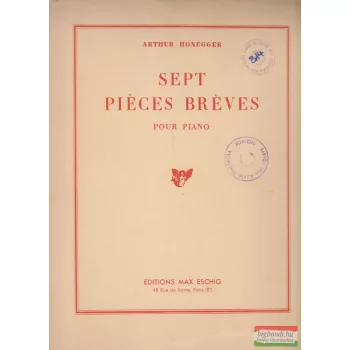 Sept piéces bréves - Pour piano