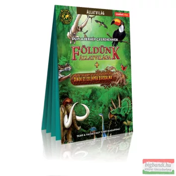   Földünk állatvilága + Dinók és őslények birodalma gyerektérkép