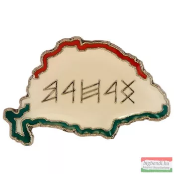 Kitűző - Nagy-Magyarország, hazám - rovásírással