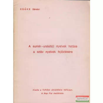   A sumér-uralaltáji nyelvek hatása a szláv nyelvek fejlődésére