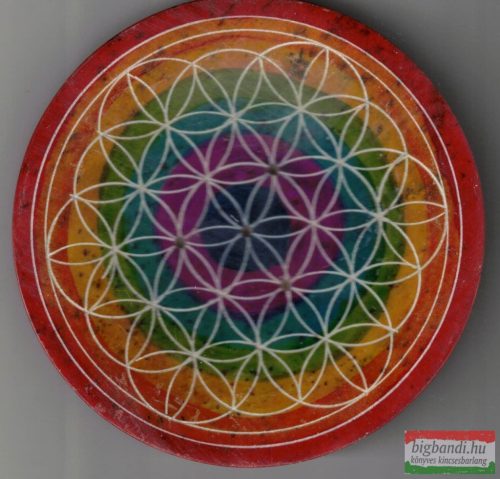 Kő füstölőtartó - Élet virága