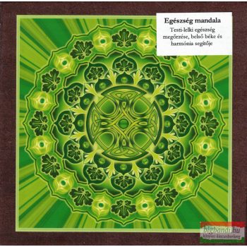 Egészség mandala – kis falikép (18×18 cm)