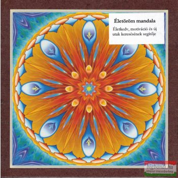 Életöröm mandala – kis falikép (18×18 cm)