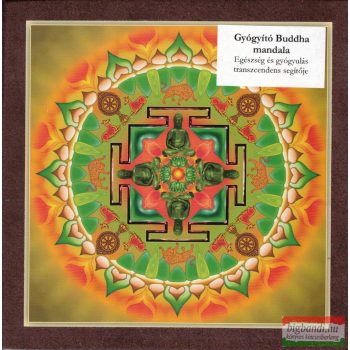 Gyógyító Buddha mandala – kis falikép (18×18 cm) 