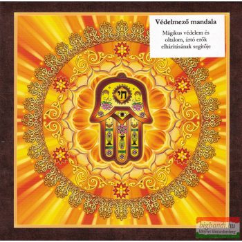 Védelmező mandala – kis falikép (18×18 cm)