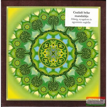 Családi béke mandalája - kis falikép (18×18 cm) 