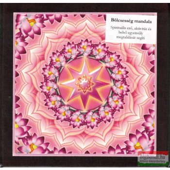 Bölcsesség mandala – kis falikép (18×18 cm)