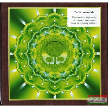 Család mandala – kis falikép (18×18 cm)