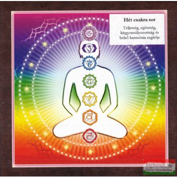 Hét csakra sor mandala – kis falikép (18×18 cm)