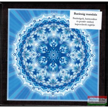 Barátság mandala – kis falikép (18×18 cm)