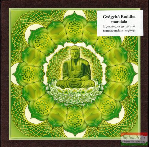 Gyógyító Buddha mandala – kis falikép (18×18 cm) 