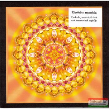 Életöröm mandala – kis falikép (18×18 cm)