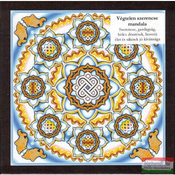 Végtelen szerencse mandala - kis falikép (18x18 cm)