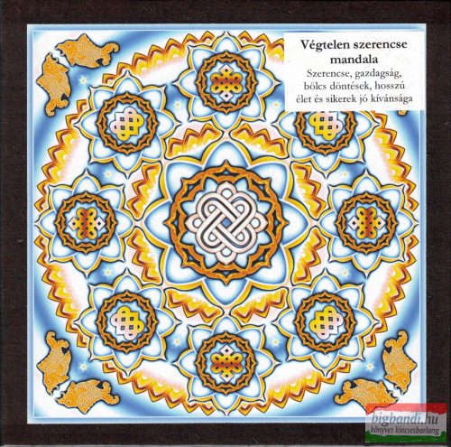 Végtelen szerencse mandala - kis falikép (18x18 cm)