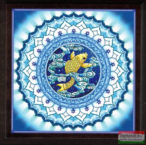 Munkahelyi sikerek mandala - kis falikép (18x18 cm)