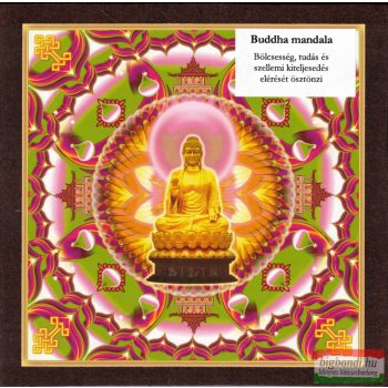 Buddha mandala - kis falikép (18x18 cm)