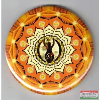   Termékenység mandala – fém hűtőmágnes (Ø 6cm) kör forma