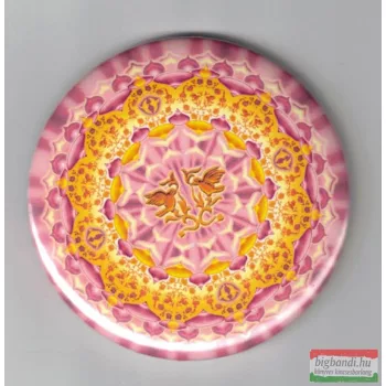   Összetartozás mandala – fém hűtőmágnes (Ø 6cm) kör forma
