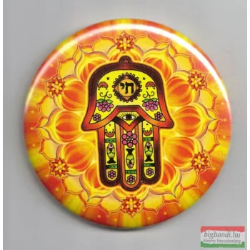   Védelmező mandala – fém hűtőmágnes (Ø 6cm) kör forma