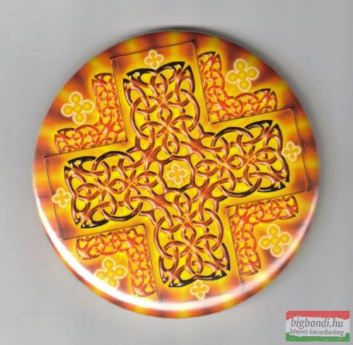 Oltalmazó mandala – fém hűtőmágnes (Ø 6cm) kör forma
