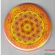 Életvirága mandala – fém hűtőmágnes (Ø 6cm) kör forma