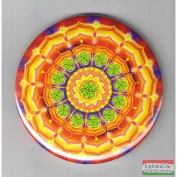 Szerencse mandala – hűtőmágnes (Ø 6cm) kör forma