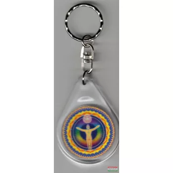 Unio Mystica mandala – kulcstartó (Ø 4 cm)