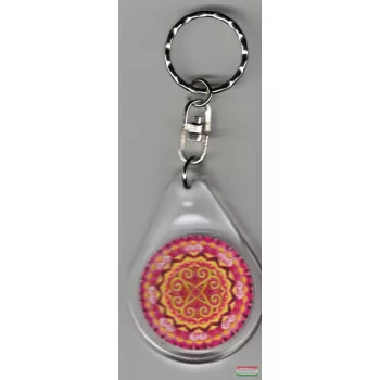 Szerelmi társtaláló mandala – kulcstartó (Ø 4 cm)