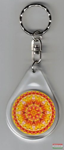 Életöröm mandala – kulcstartó (Ø 4 cm)