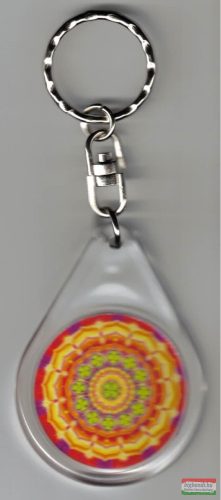 Szerencse és siker mandala – kulcstartó (Ø 4 cm)