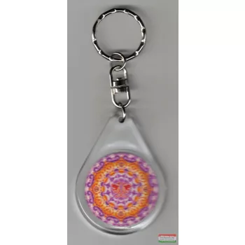 Összetartozás mandala – kulcstartó (Ø 4 cm)