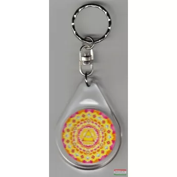   Égi áldás, isteni védelem mandala – kulcstartó (Ø 4 cm)