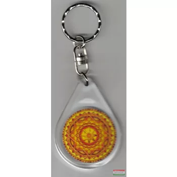 Tanulás mandala – kulcstartó (Ø 4 cm)