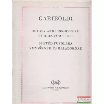   Giulio Gariboldi - 30 etűd fuvolára - kezdőknek és haladóknak