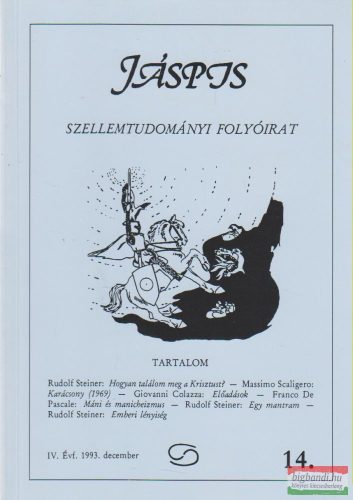 Jáspis - Szellemtudományi folyóirat 14. IV. Évf. 1993 december